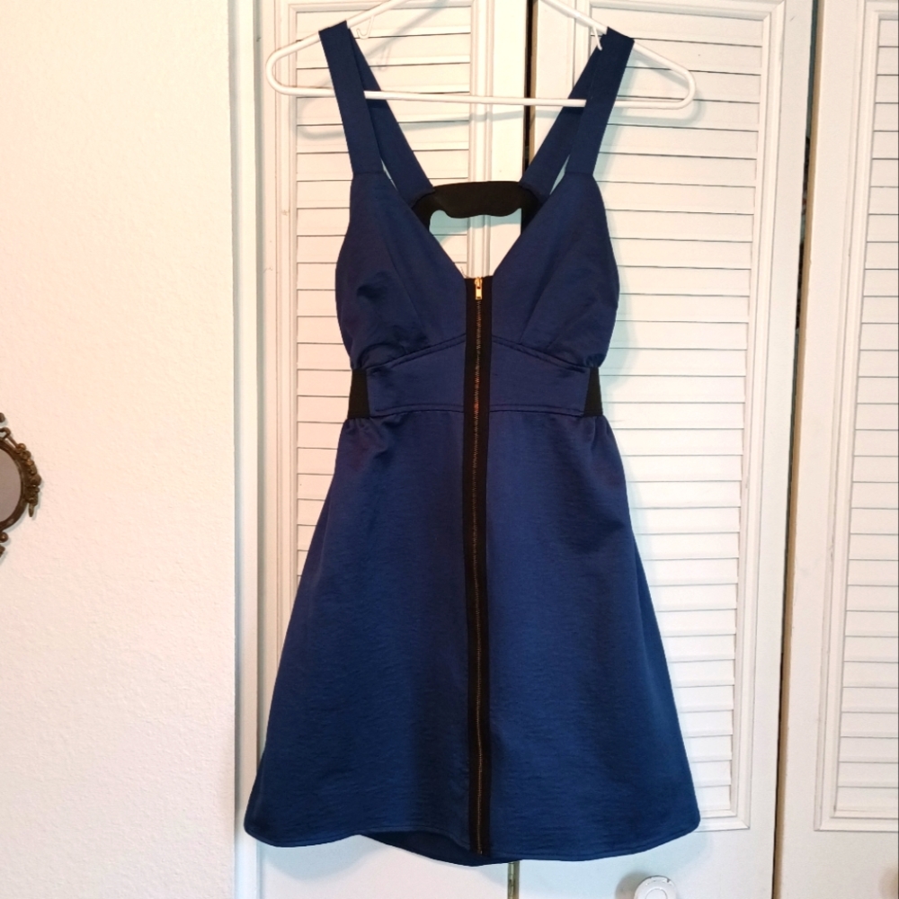 Fun dark blue mini dress